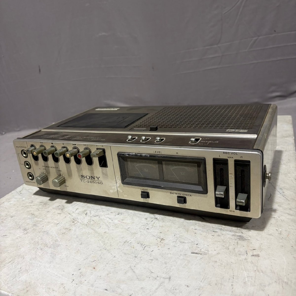 【J】 SONY TC-2850SD カセットデッキ ソニー 186396