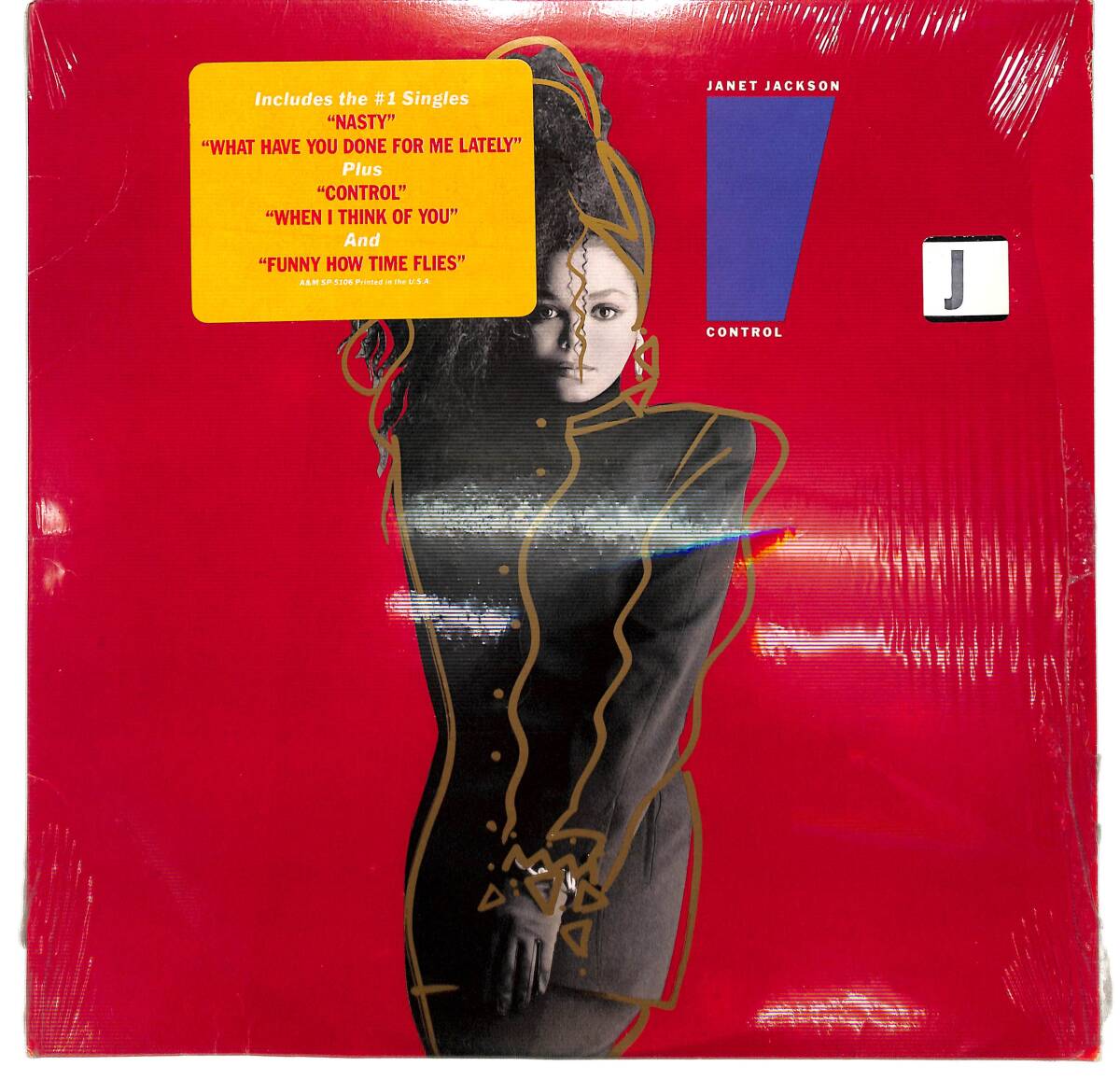 n0800/LP/米/ハイプステッカー付/Janet Jackson/Control