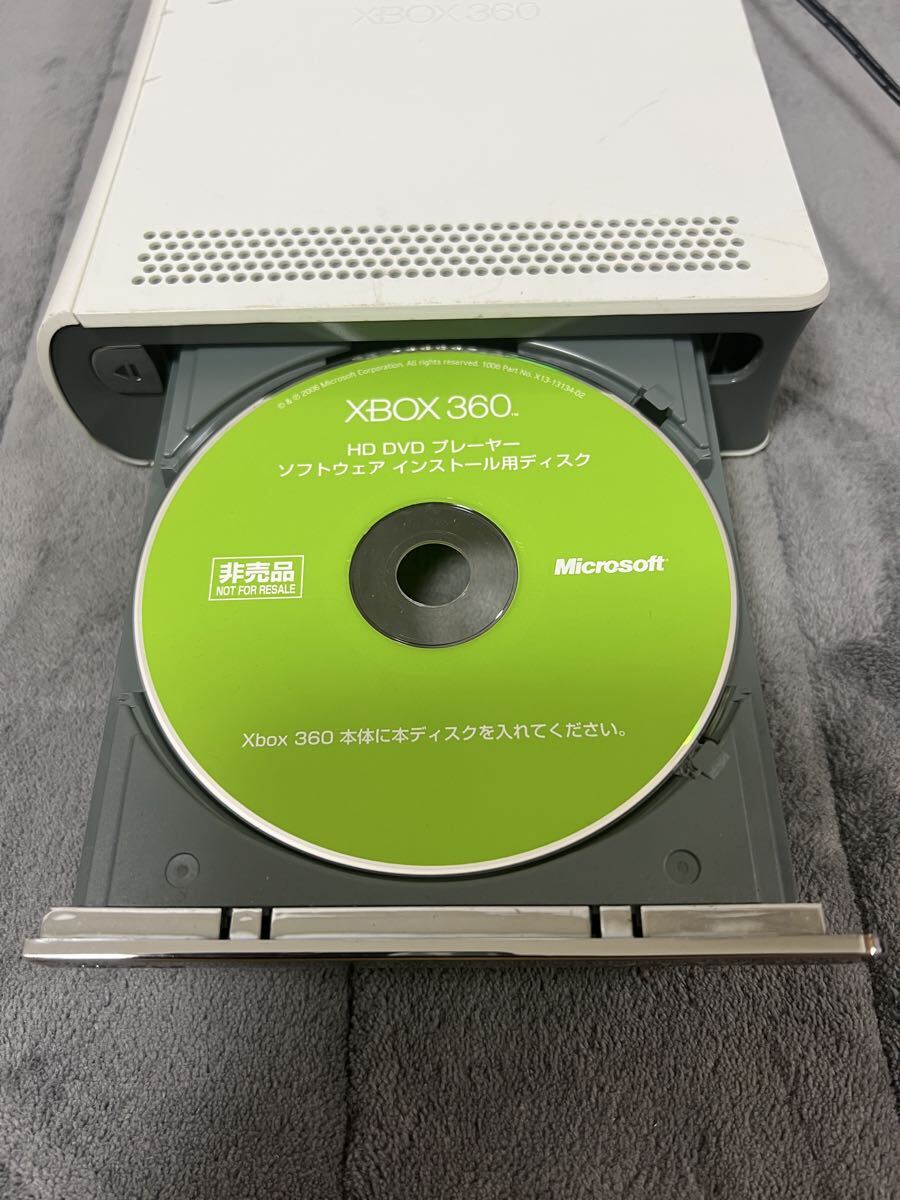 Xbox360 HD DVD プレーヤー 外付けドライブ ソフト付 トレイ開閉確認済 動作未確認 Microsoft
