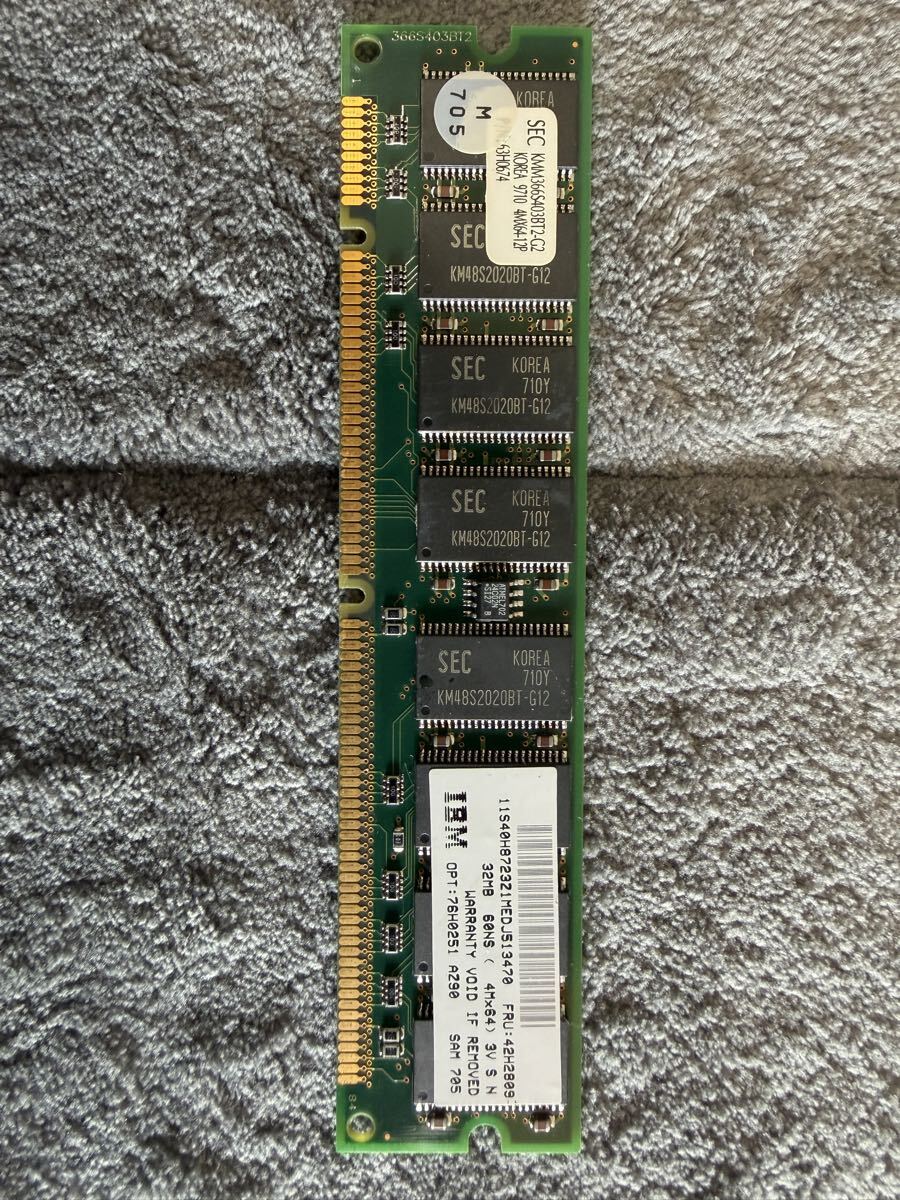 IBM 32MB SIMM 72pin EDO 60ns メモリ 4Mx64 両面実装 レトロPC用 動作未確認