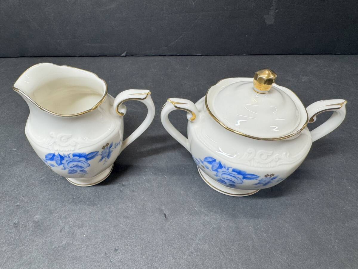 ★コレクター必見 Noritake ivory china ノリタケ シュガーポット ミルクポット 洋食器 茶器 レトロ コレクション 現状品 Au987