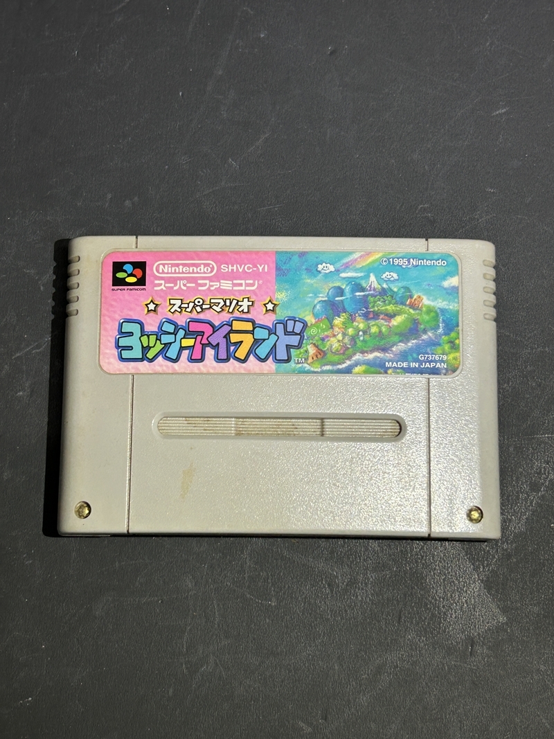 ● コレクター必見 スーパーファミコン カセット スーパーマリオ ヨッシーアイランド SFC ソフト ゲーム レトロ コレクション Hs200