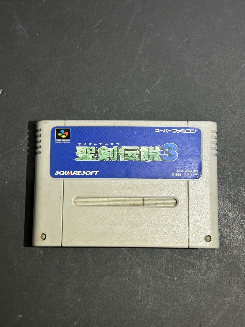 ● コレクター必見 スーパーファミコン カセット 聖剣伝説3 SFC ソフト ゲーム レトロ コレクション Hs204