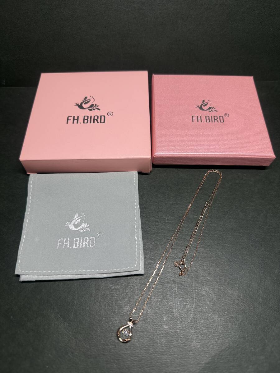 ★コレクター必見 美品 S925 シルバー ネックレス 銀製 重さ約2g ピンクゴールドカラー レディース アクセサリー 飾り コレクション Au797