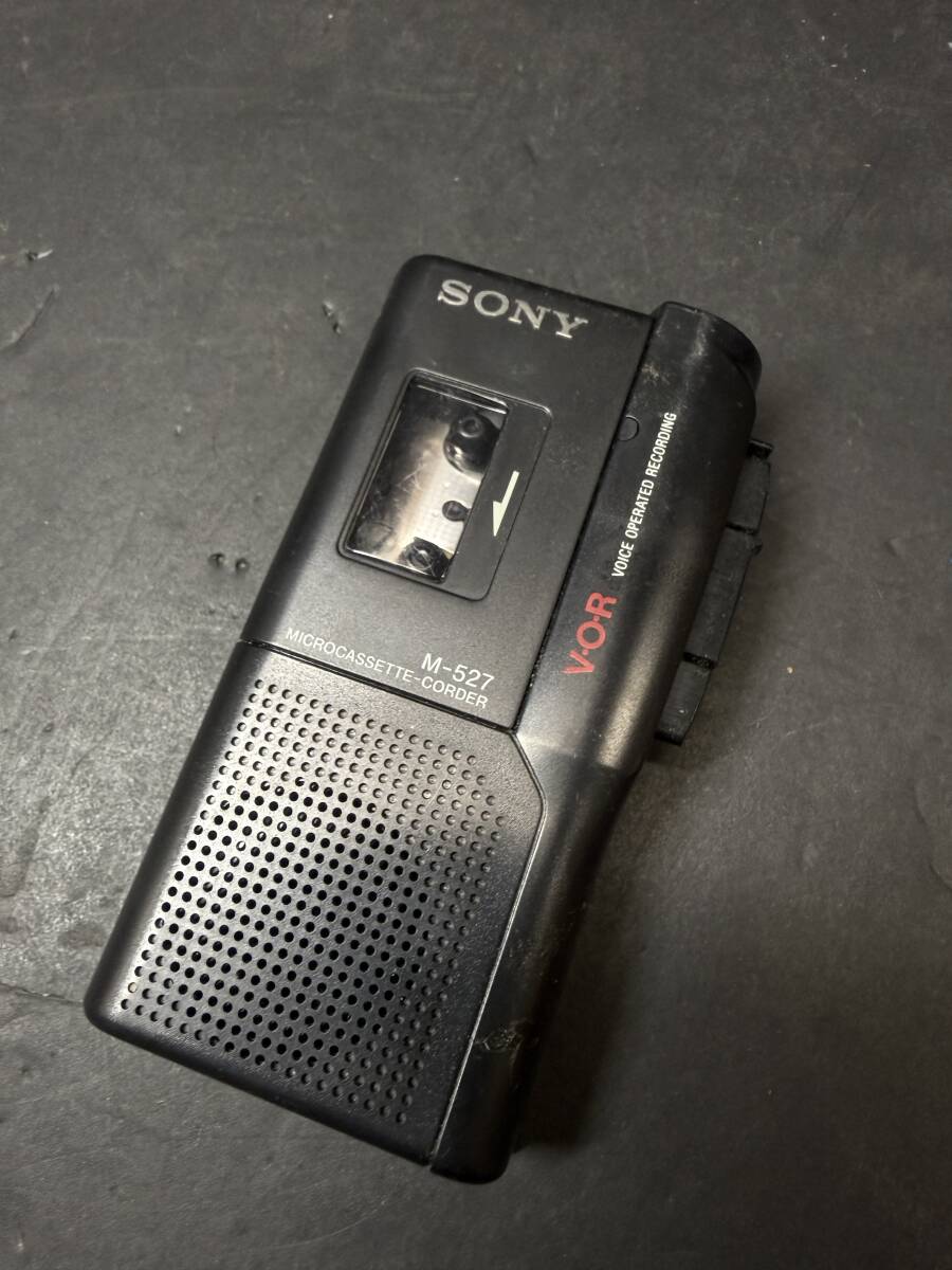 ★コレクター必見 ビンテージ SONY ソニー マイクロカセットレコーダー M-527 ジャンク コレクション 現状品 Au832