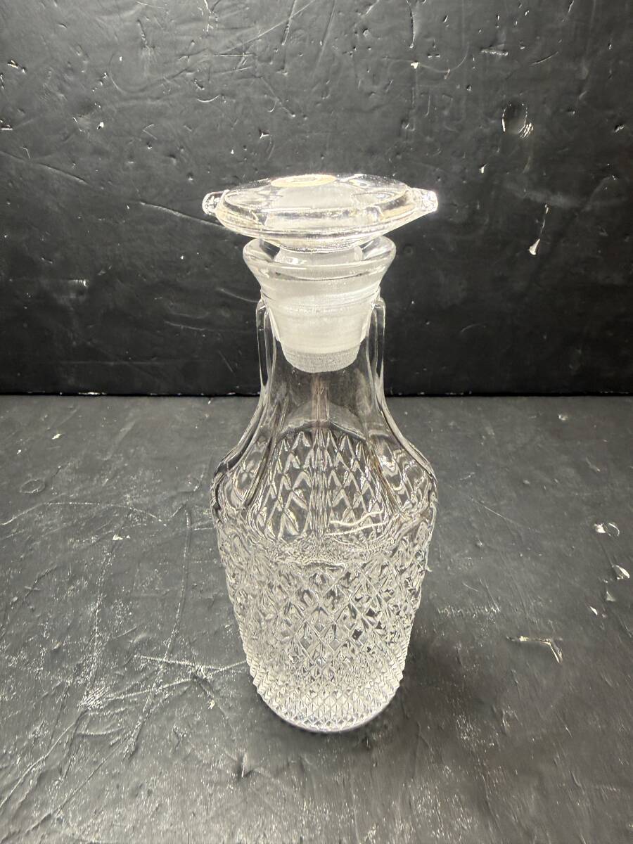 ★コレクター必見 カメイガラス ガラス製 調味料入れ 醤油差し CRYSTAL 24％ ガラス食器 ボトル コレクション 現状品 Au930