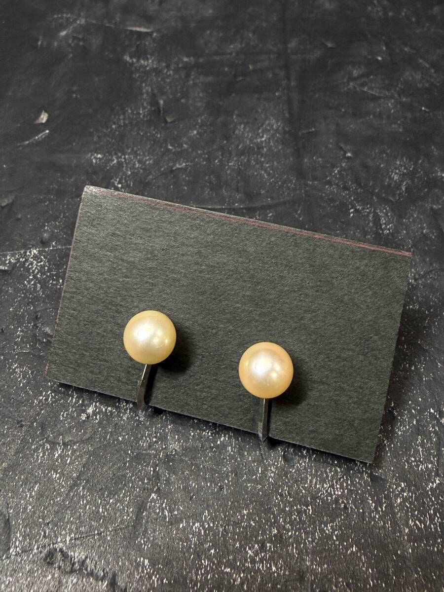 ★コレクター必見 ビンテージ SILVER印有 パール付き イヤリング レディース アクセサリー 飾り シルバー コレクション 現状品 Sp34