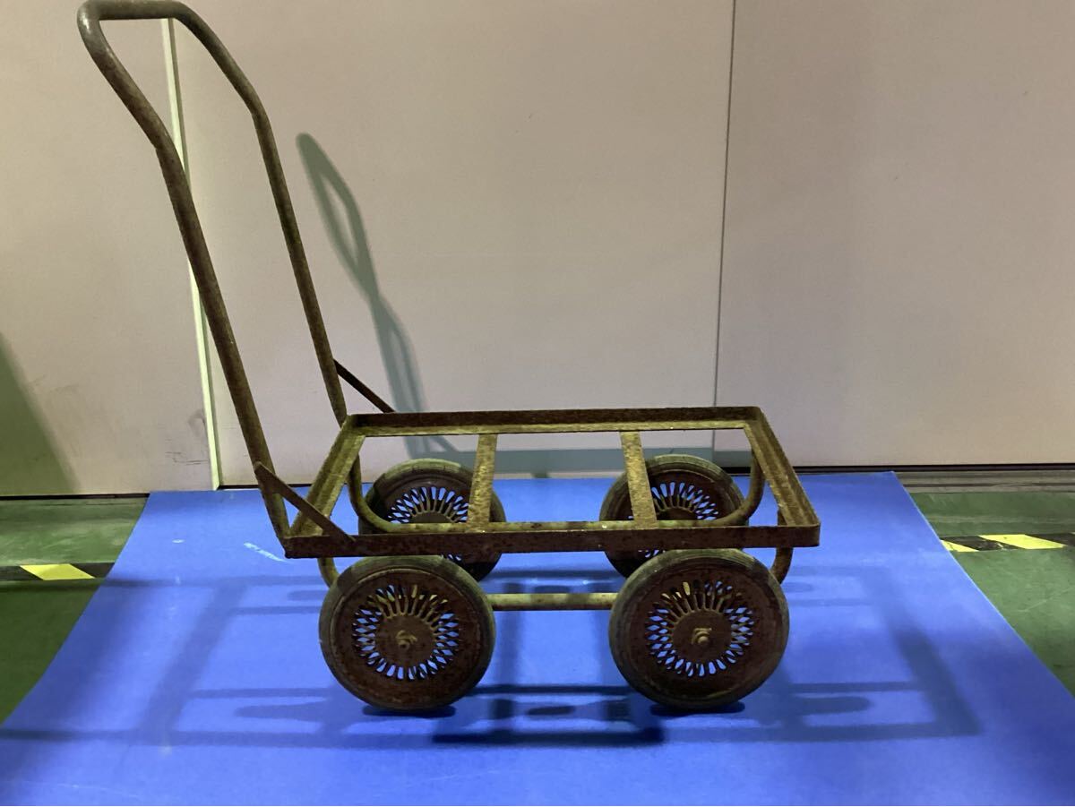 アンティーク風 運搬 台車 四輪車　中古　