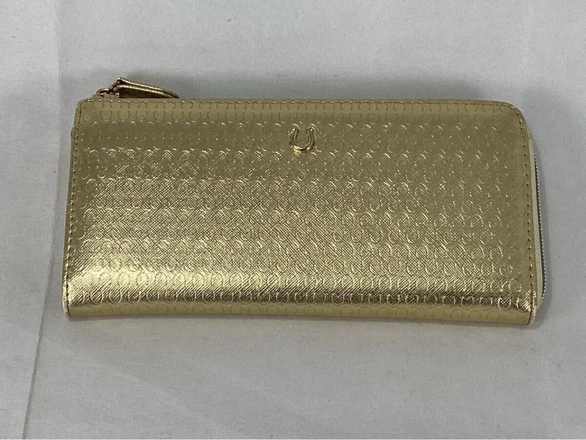 水晶院 金運九星馬蹄財布 長財布 ゴールド 金色 財布 サイフ　未使用