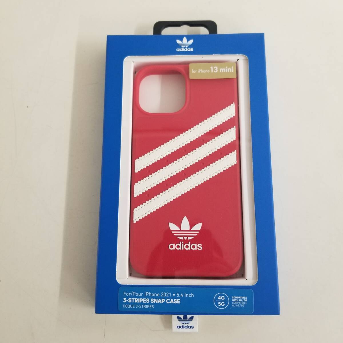 adidas アディダス iPhoneケース スマホケース iPhone 13 mini 3-STRIPES SNAP CASE レッド 赤 未使用品