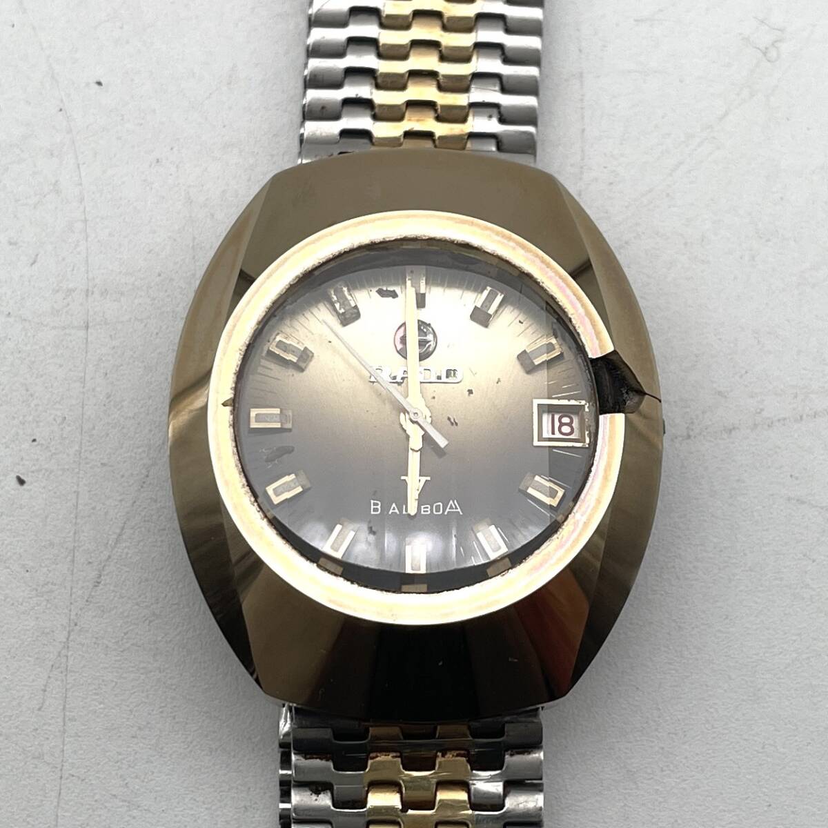 RADO ラドー BALBOA バルボア 腕時計 デイト メンズ 難あり H124