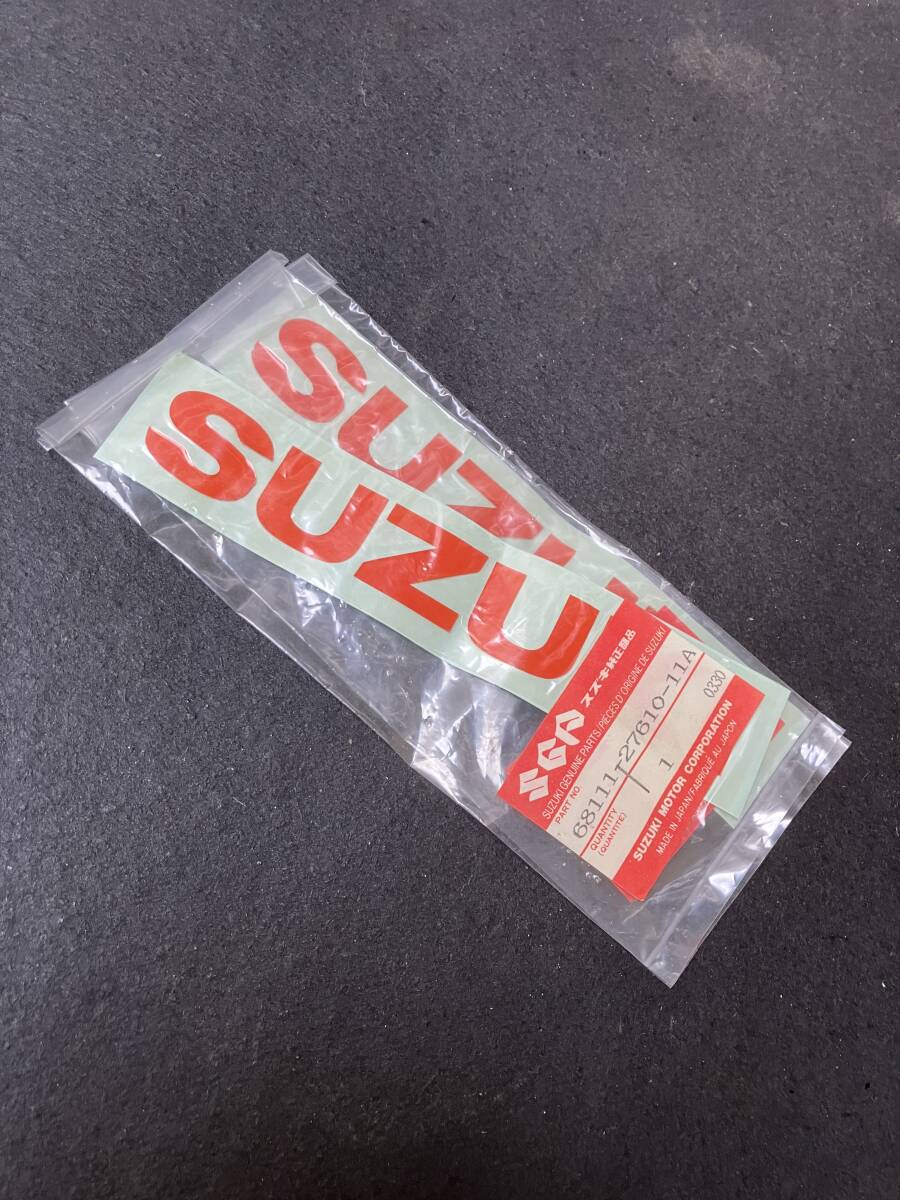 スズキRLの純正シール2点　