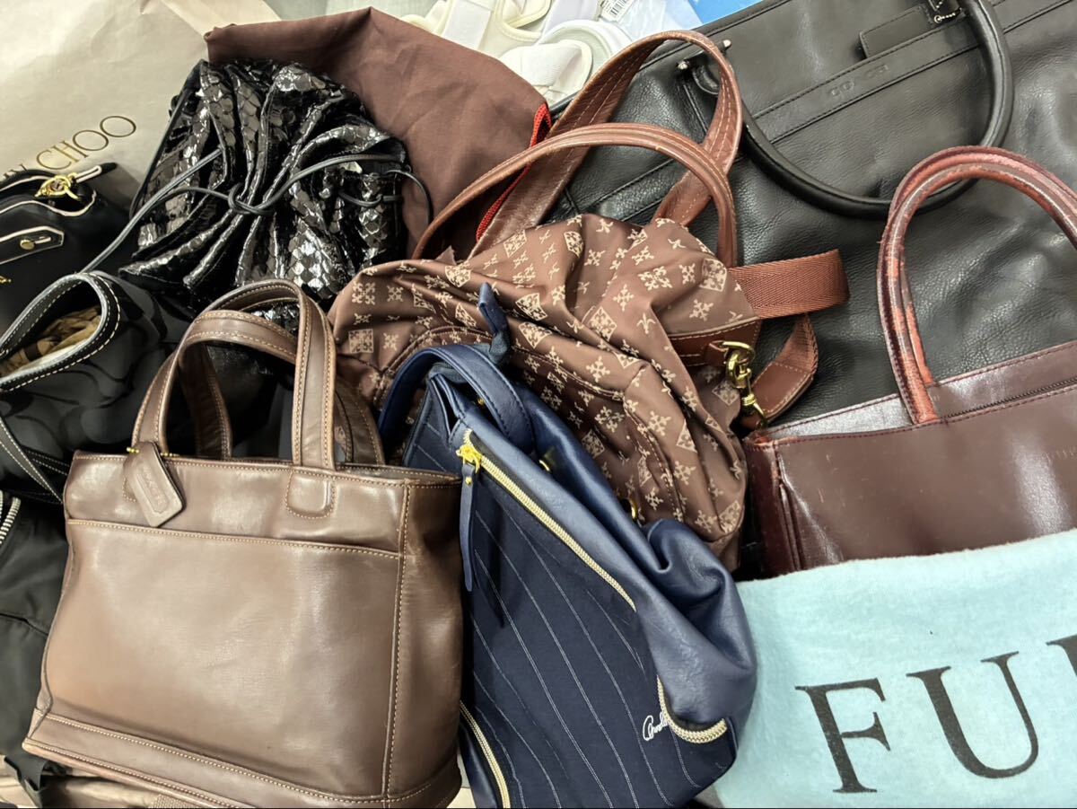 Hア【9E123他】【ファッション・バッグまとめ】 coach FURLA などおまとめ バッグ サンダル お買い得おまとめ COACH