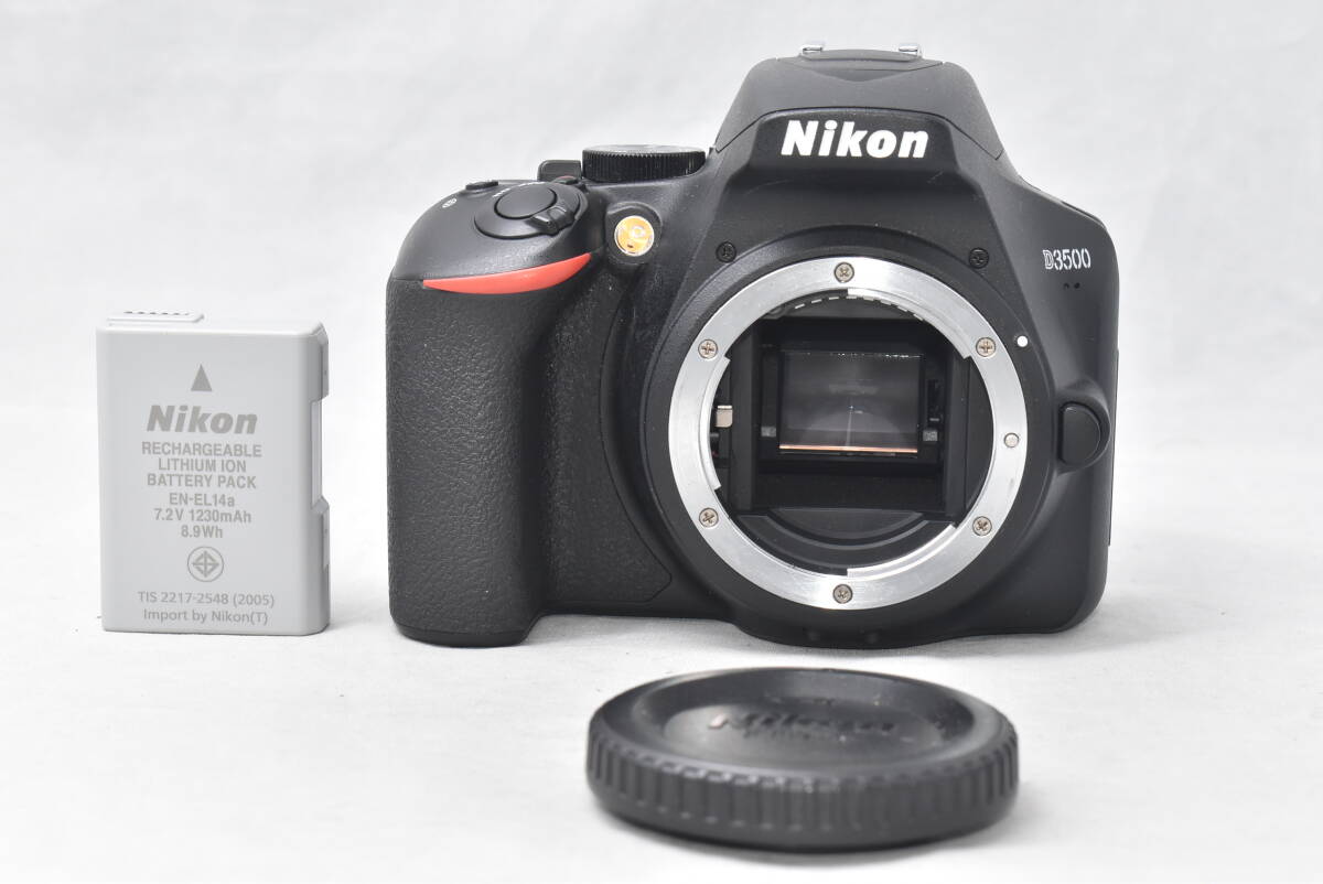 良品 Nikon ニコン D3500 ボディ デジタル一眼レフカメラ ショット数3055枚