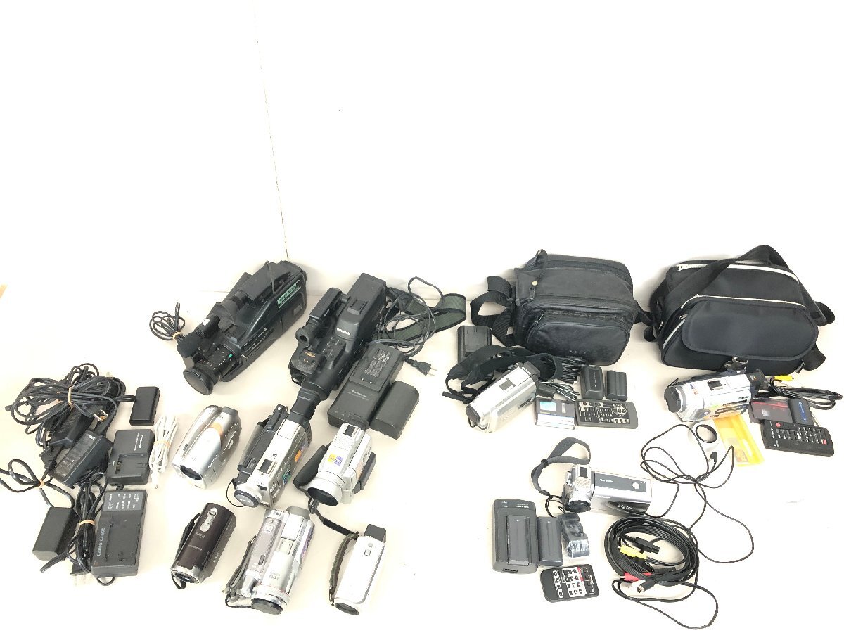 ★デジタルビデオカメラ・ビデオカメラ 動作未確認 11点まとめ SONY・PANASONIC・CANON・SHARP・その他★【ジャンク品】＃0316-2a