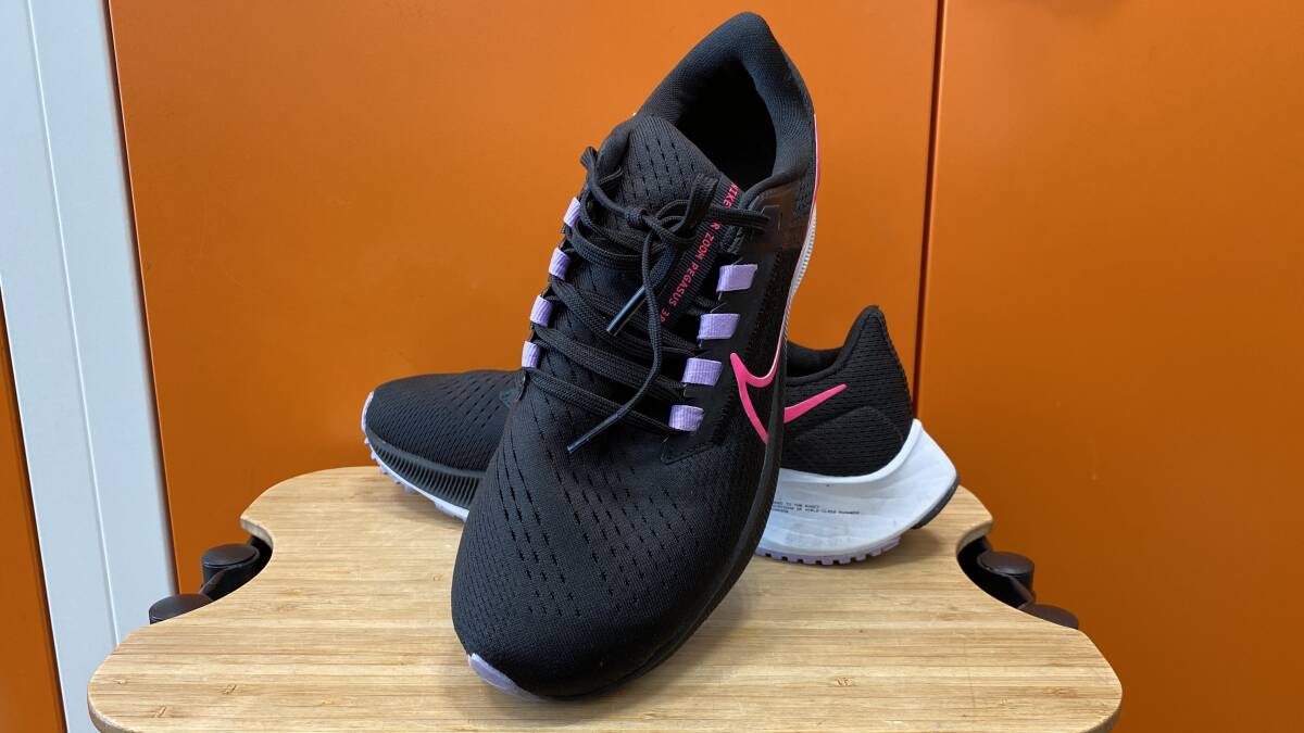 【ナイキ】24cm　W AIR ZOOM PEGASUS 38 ナイキ エア ズーム ペガサス ブラック/ハイパーピンク CW7358-003