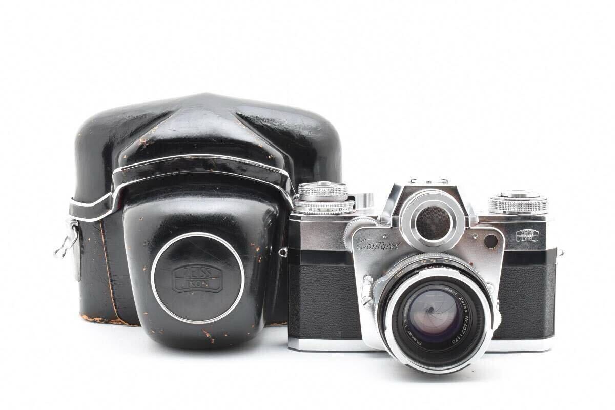 【プラナー付き 良品】CONTAREX ブルズアイ PLANAR 50mm 2.8 カメラ 純正革ケース付属 #10604