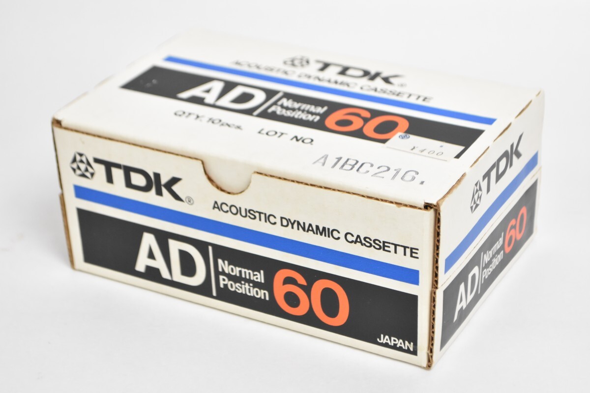 大量 未開封 TDK カセットテープ AD 60 1箱10本 60分 ノーマル ポジション Normal 記録媒体 ティーディーケイ RS-417T-A/717