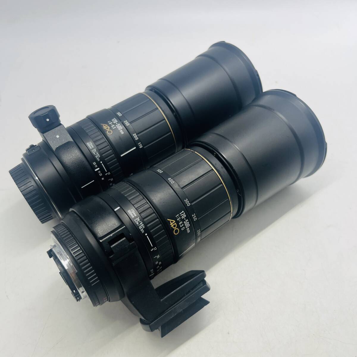 【7221】1円スタート SIGMA シグマ レンズ 2個 望遠レンズ 170-500mm 1:5-6.3 D APO 動作未確認 ジャンク