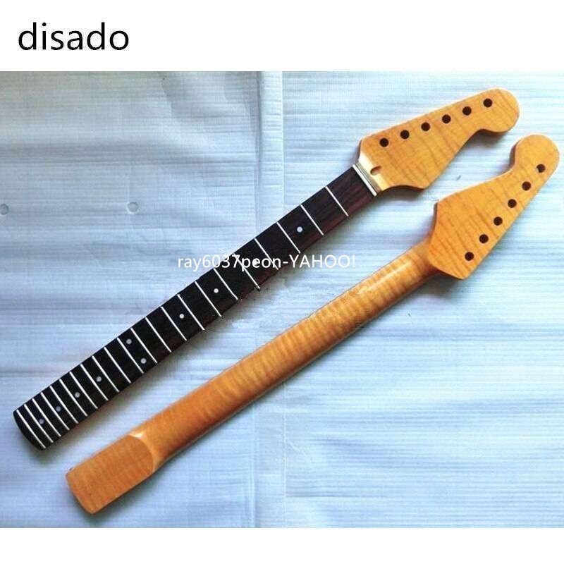 タイガーアイ ストラトキャスター用 交換ネック ローズウッド 指板 ギターパーツ 修理・カスタム用