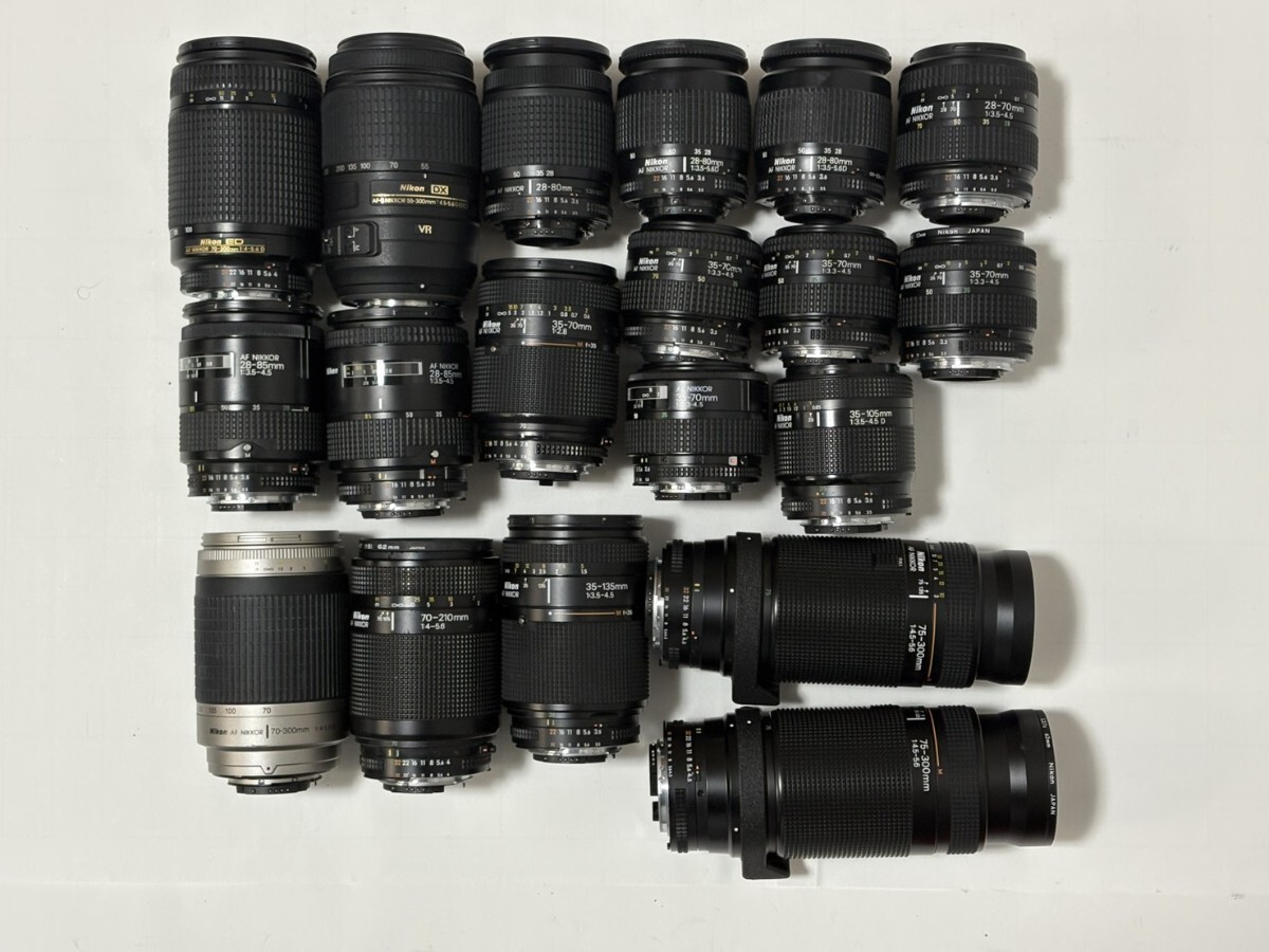 Nikon NIKKOR AF ED DX D G VR ズームレンズ カメラレンズ 一眼レフカメラ 動作未確認 まとめ まとめて 大量セット