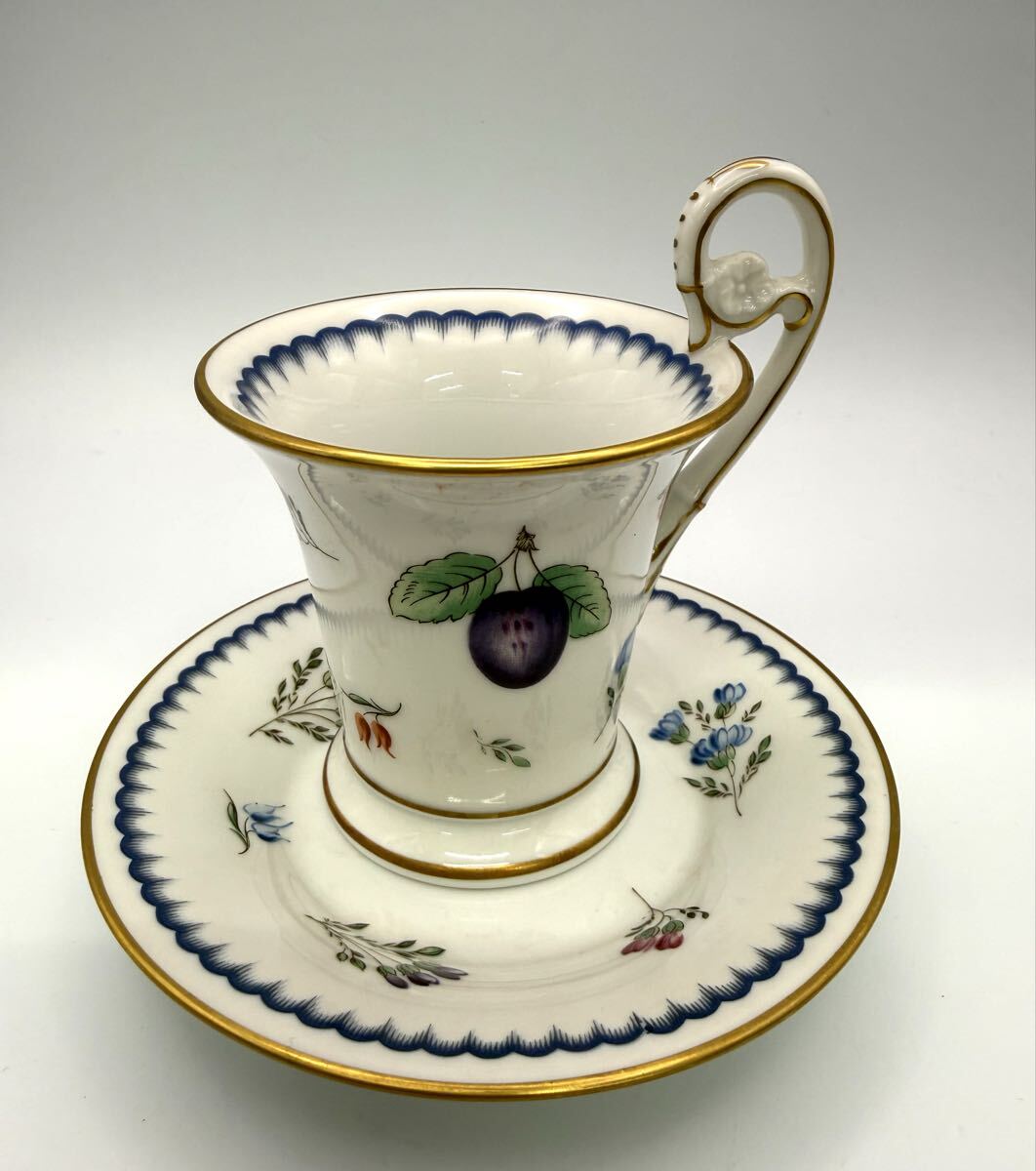 ⑤リチャードジノリ　イタリアンフルーツ デミタスカップ金彩 RICHARD GINORI