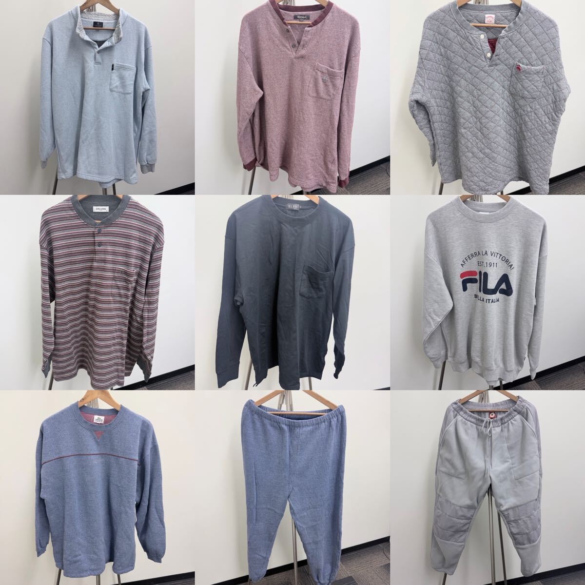 【パジャマまとめ売り】ブランドルームウェア ランバン ポールスチュアート ブルックスブラザーズ ミラショーン FILA LACOSTE CONVERSE