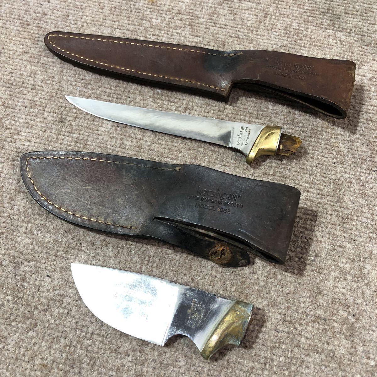 Kershaw カーショウ OREGON USA by Kai Japan MODEL 1031 1032 シースナイフ 2点セット 日本製 現状品