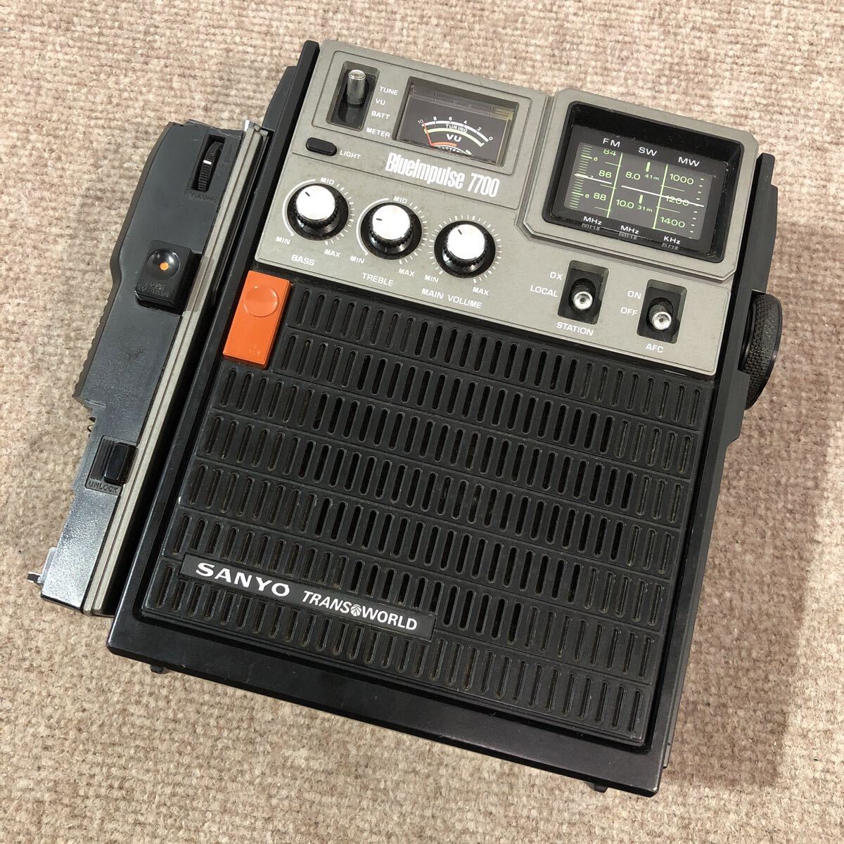 SANYO サンヨー RP7700 TRANS WORLD Blueimpulse 7700 FM SW MW ３バンド ラジオ トランシーバー ジャンク品