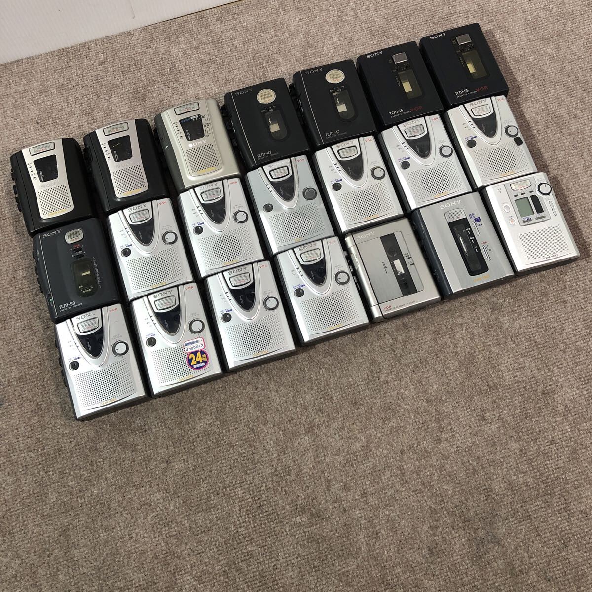 SONY ソニー TCM-400 TCM-450 他 カセットレコーダー まとめ 合計21点 ジャンク品