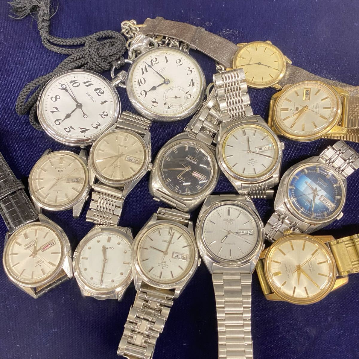 【Q-1223】SEIKO セイコー 時計 腕時計 まとめ ロードマティック 5アクタス チャンピオン など　※動作確認済み、未確認どちらもあり