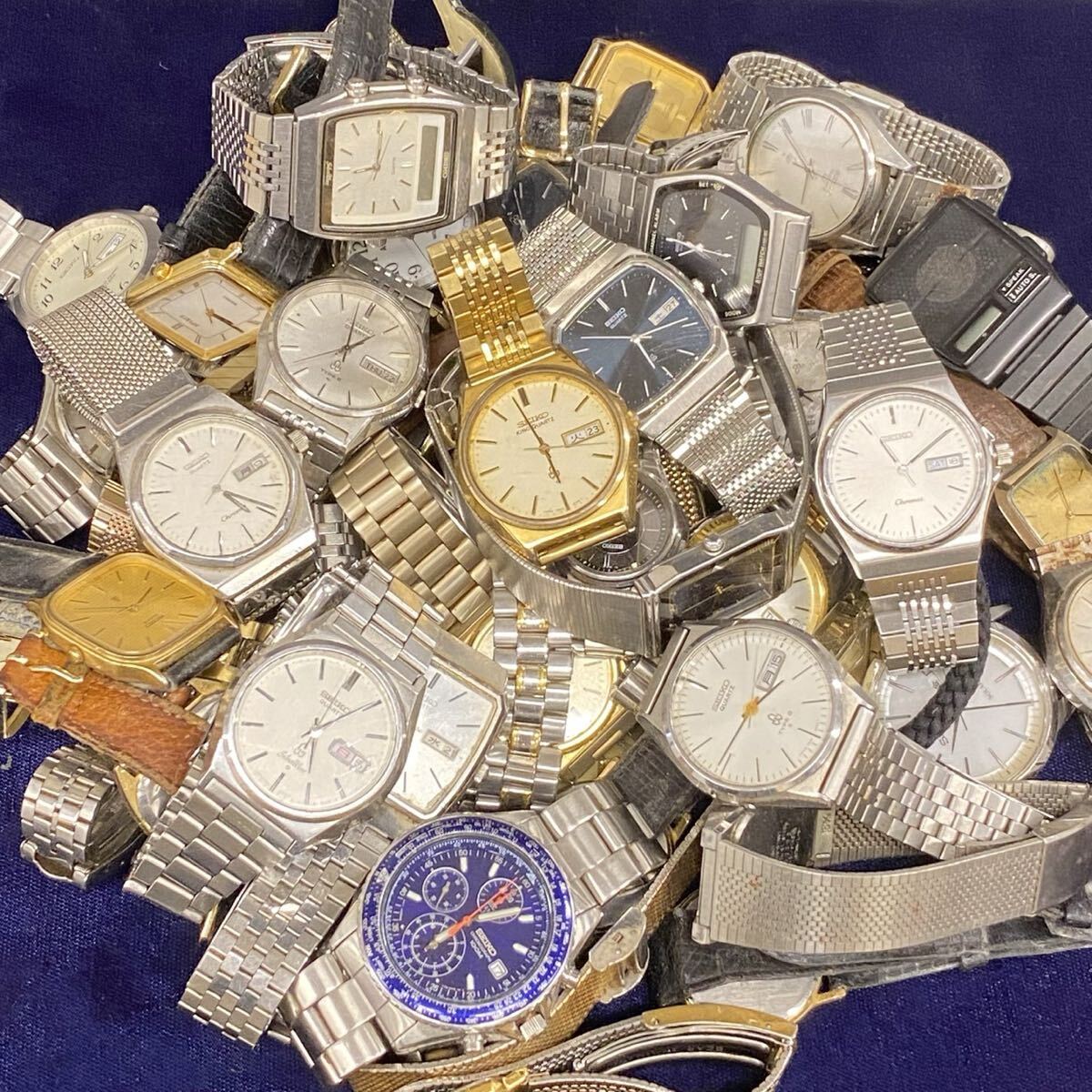 【Q-1221】 SEIKO セイコー QUARTZ クォーツ まとめ ドルチェ キングクォーツ シルバーウェイブ など　※動作未確認