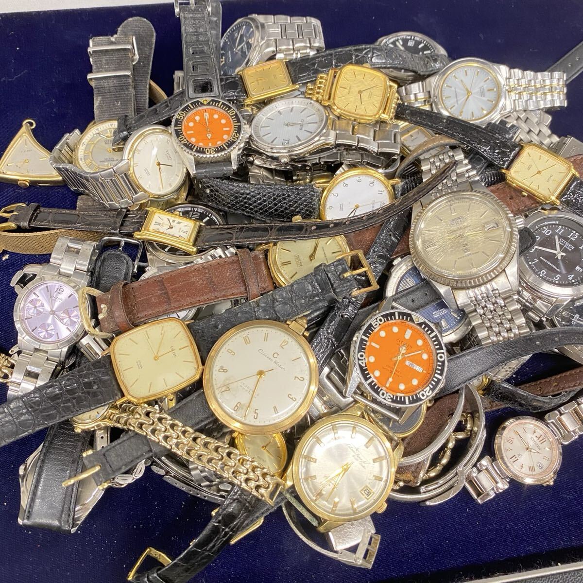 【Q-1227】CITIZEN シチズン 腕時計 まとめ 機械式 電池式 エコドライブ エクシード オートデイタ― など ※動作確認済、未確認どちらも有