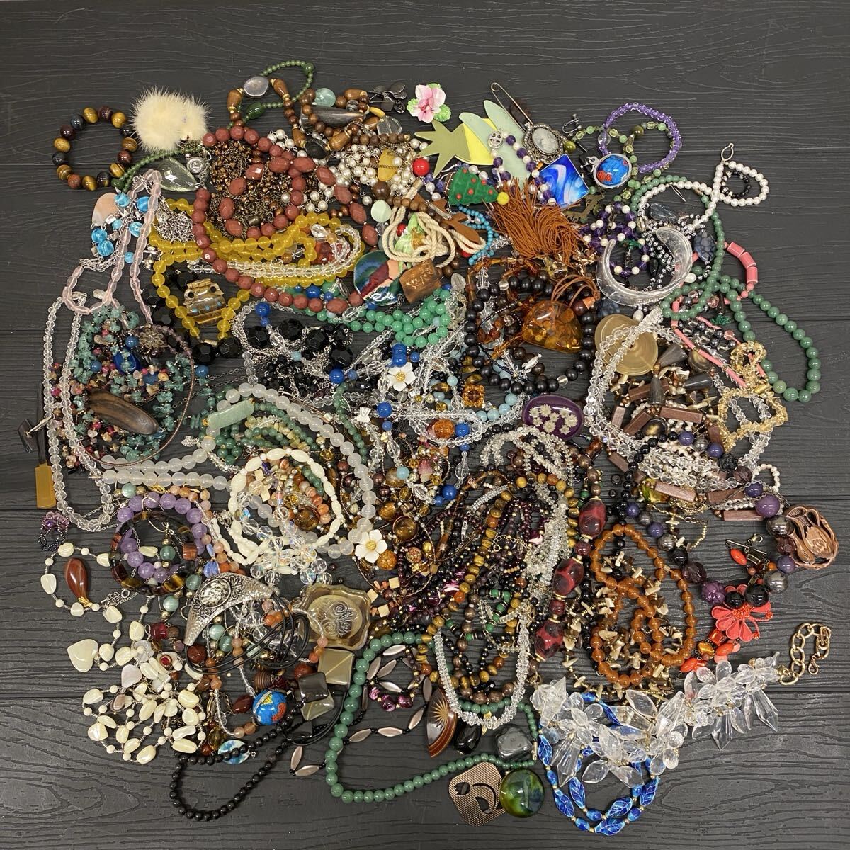 【S3/1AP6】 アクセサリー イミテーション まとめ 総重量約3.5kg ネックレス イヤリング ブレスレット イヤリング 等 