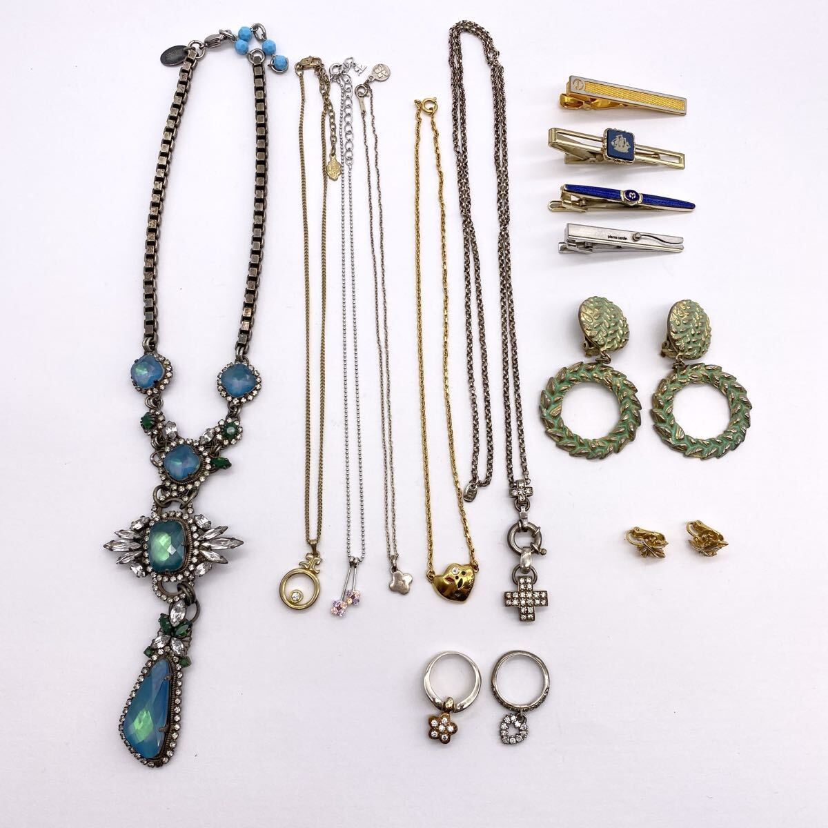 【Q-1234】 ブランド アクセサリー まとめ 750 925刻印含む フォリフォリ ダンヒル クレージュ KENZO 等 ネックレス イヤリング リング