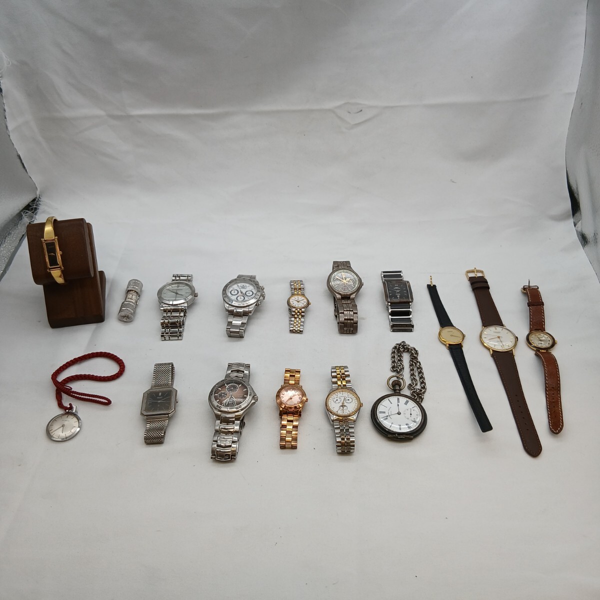 【Q-1189】 時計 まとめ 腕時計 懐中時計 SEIKO TISSOT TECHNOS 他 メンズ レディース 動作未確認