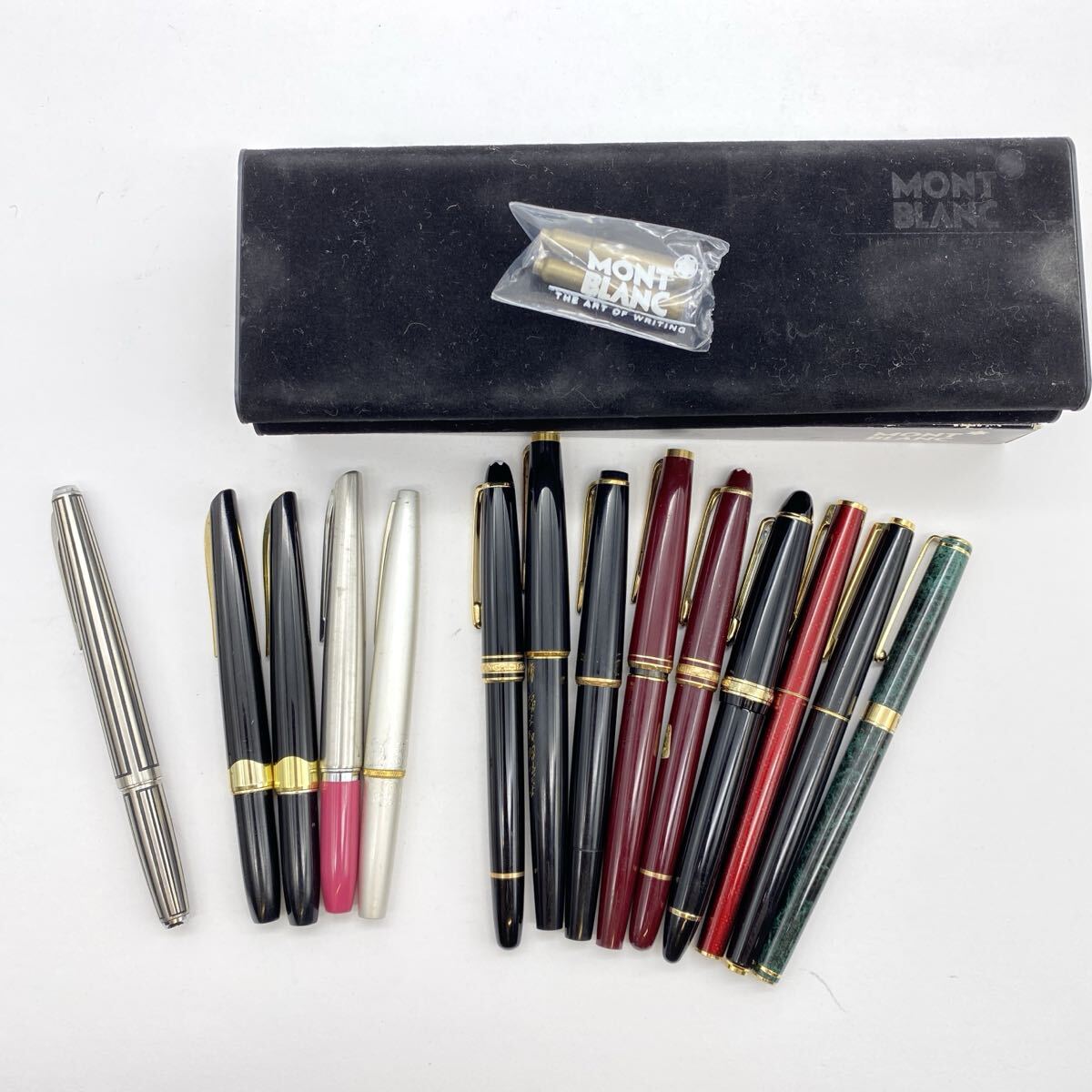 【X-18】 ペン先 18K 18KWG 14K 万年筆 まとめ モンブラン プラチナ パイロット など MONT BLANC PLATINUM PILOT 筆記未確認
