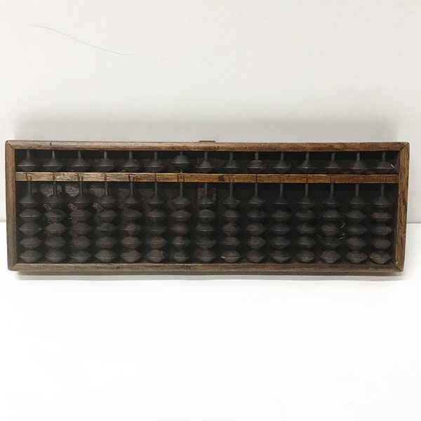 ■ 動画あり 雲州堂 UNSHUDO そろばん 木製 当時物 五つ珠 (0990013047)