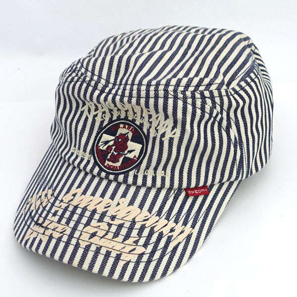 ★ テッドマン ワークキャップ ストライプ ワッペン ヒッコリー フリーサイズ (0220533591)