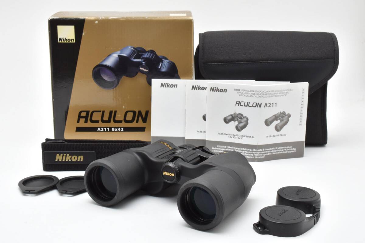 【極上美品】Nikon ACULON A211 8x42 双眼鏡 元箱付き ニコン #3436