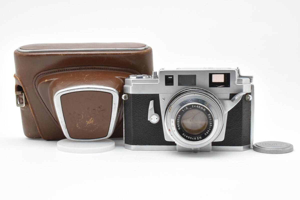 【良品】konica IIIa HEXANON 48mm F2 ケース付き コニカ #3445