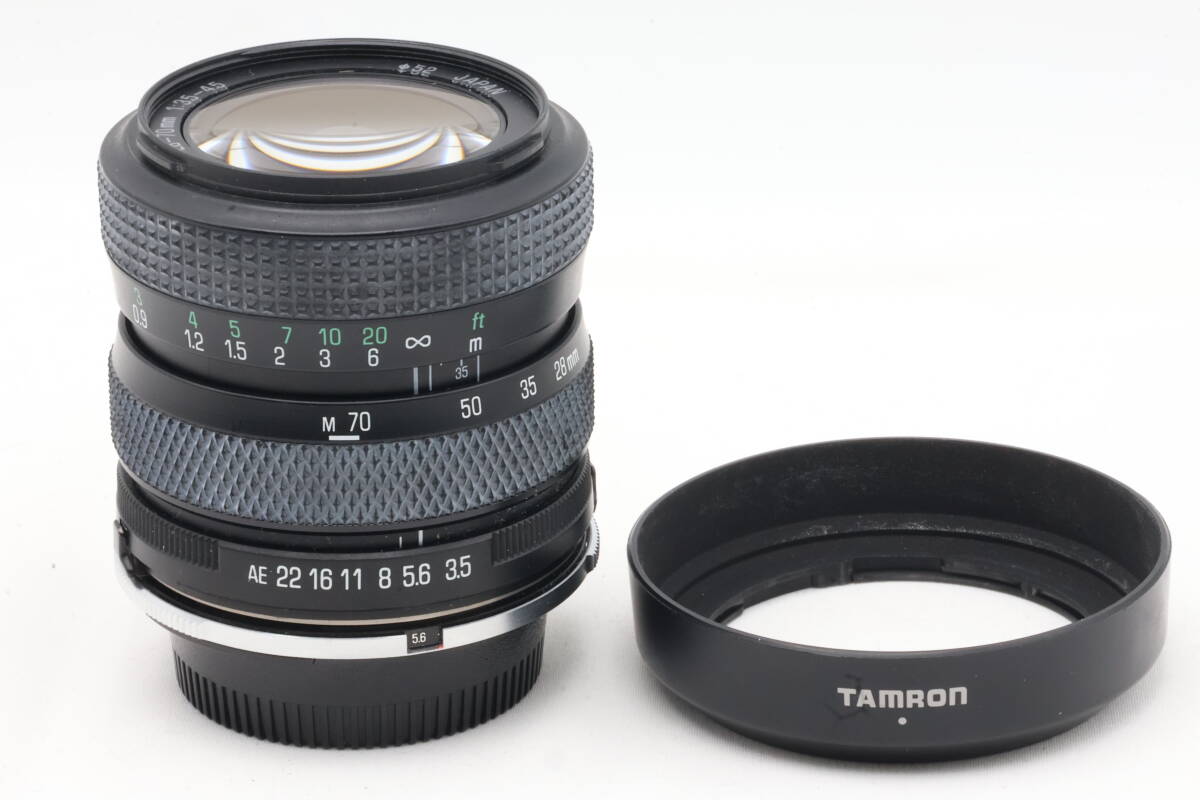 「みんカメ」M132 TAMRON タムロン 28-70mm F3.5-4.5 1:3.5-4.5 ニコン Fマウント Nikon AI 一眼 レンズ 動作確認済み