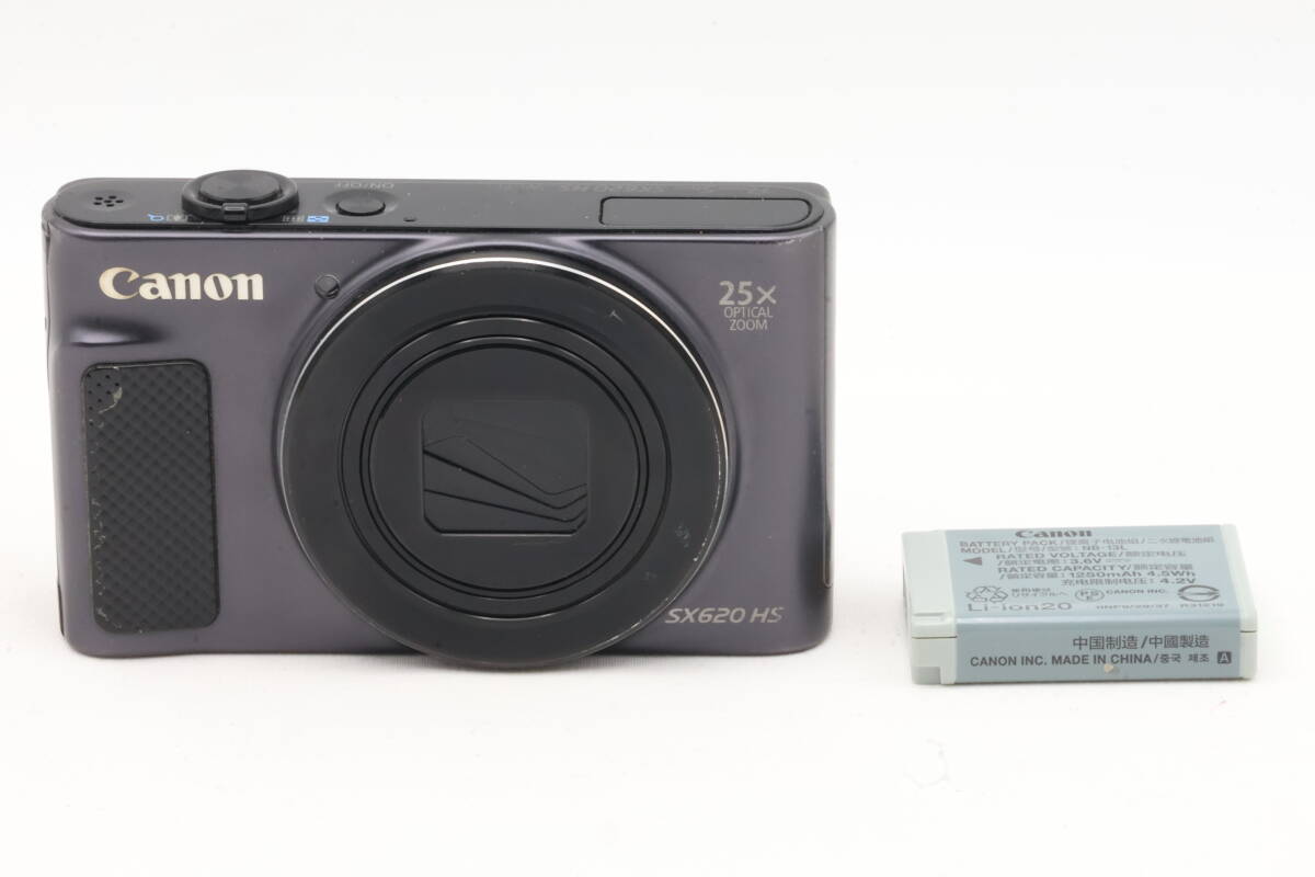 「みんカメ」3-58 Canon キヤノン PowerShot SX620 HS Wi-Fi PC2271 ブラック キャノン パワーショット デジカメ コンデジ 動作確認済み