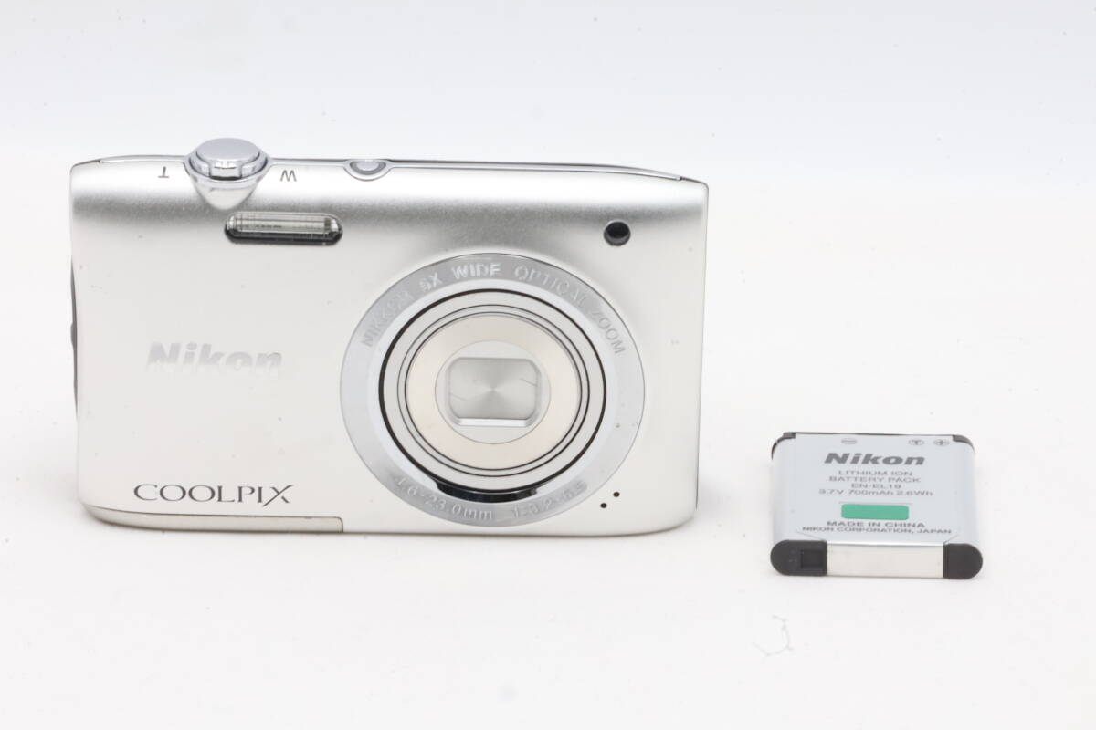 「みんカメ」3-113 Nikon ニコン COOLPIX S2900 シルバー クールピクス デジカメ コンデジ 現状品 動作確認済み