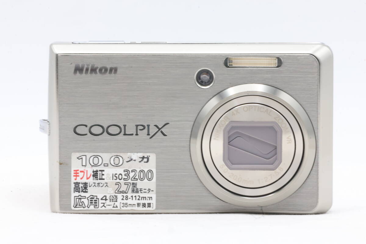 「みんカメ」3-123 Nikon ニコン COOLPIX S600 シルバー クールピクス デジカメ コンデジ 現状品 ジャンク