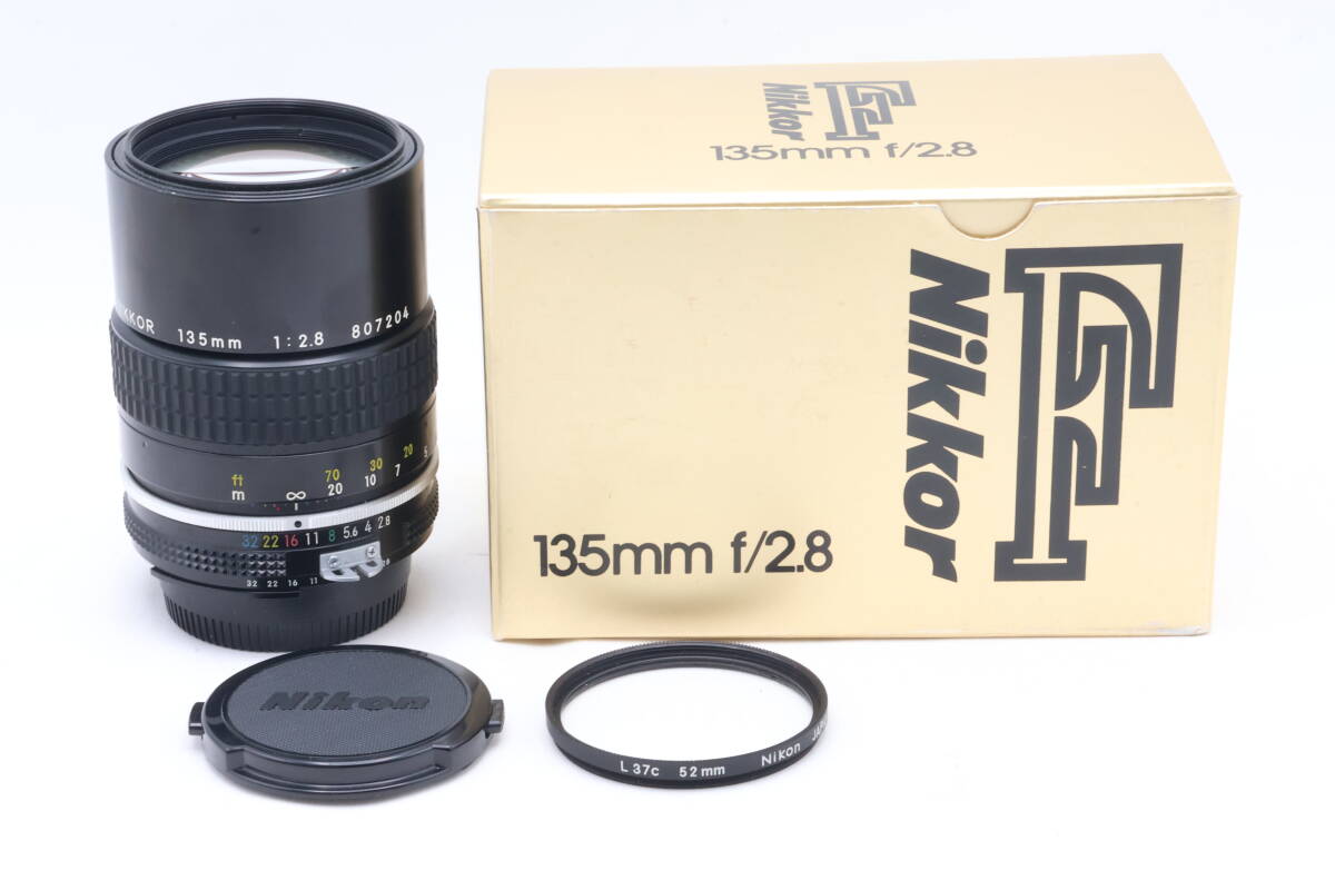 「みんカメ」576 Nikon ニコン Nikkor F 135mm f/2.8 レンズ 元箱 現状品 ジャンク