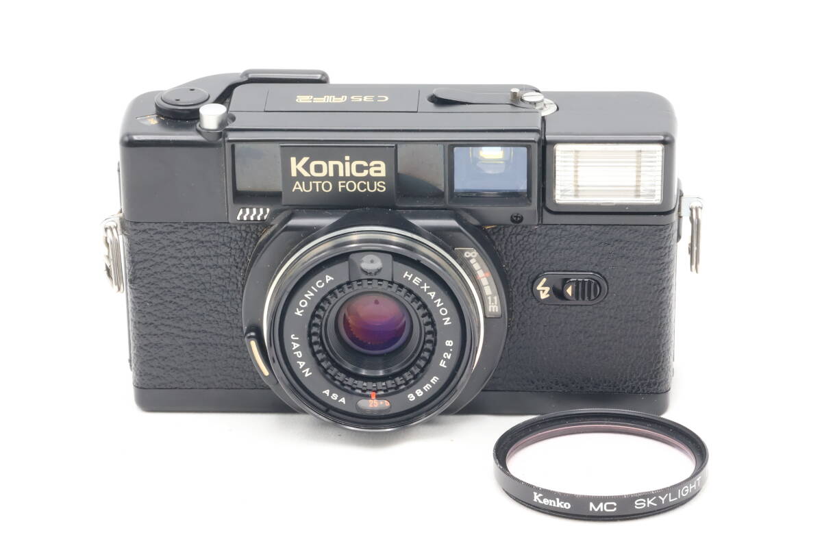 「みんカメ」3-162 Konica コニカ C35 AF2 HEXANON 38mm F2.8 フィルムカメラ 動作確認済み