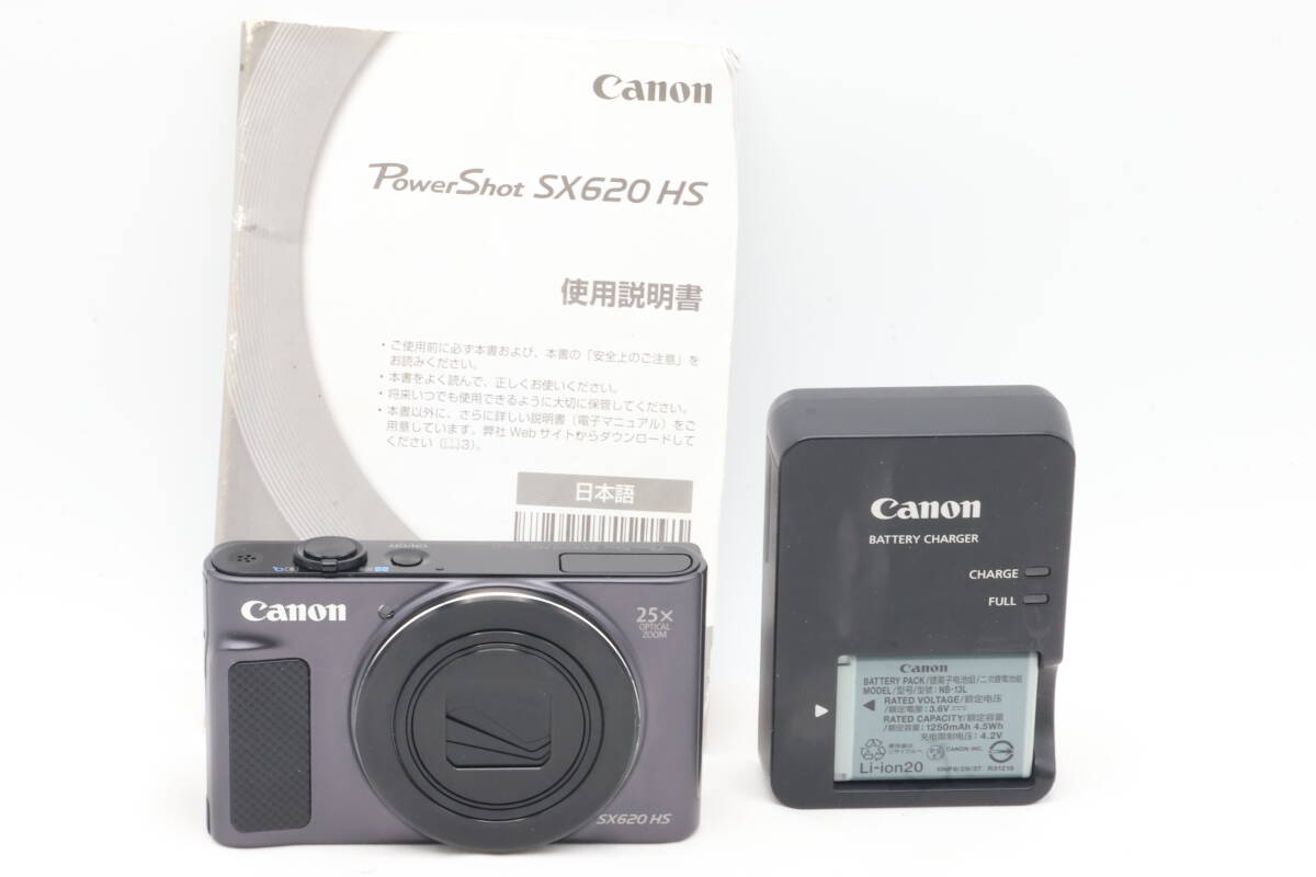 「みんカメ」M133 Canon キヤノン PowerShot SX620 HS PC2271 ブラック キャノン パワーショット デジカメ コンデジ 動作確認済み
