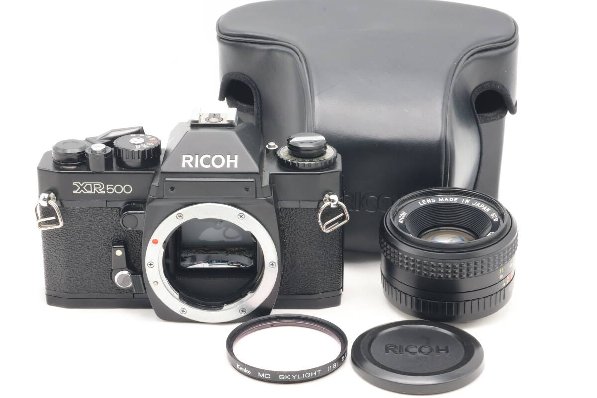 「みんカメ」3-163 RICOH リコー XR500 XR RIKENON F2 50mm L 1:2 フィルムカメラ 現状品 動作確認済み