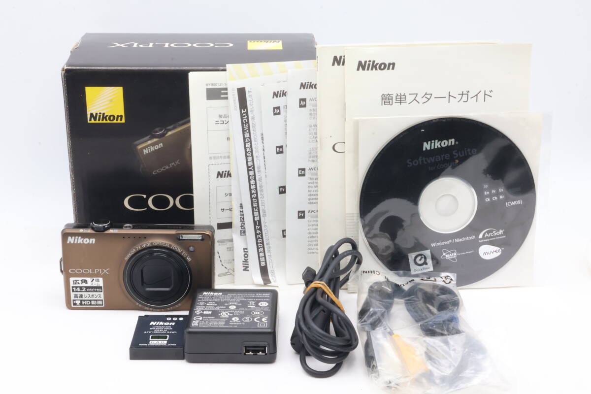 「みんカメ」M135 Nikon ニコン COOLPIX S6000 ブラウン クールピクス デジカメ コンデジ 現状品 動作確認済み